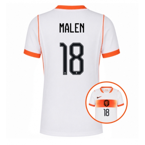 Billige Fotballdrakt Nederland Donyell Malen #18 Replika Bortedrakt Dame VM 2026 Kortermet Billige Fotballdrakt Nederland Donyell Malen #18 Replika Bortedrakt Dame VM 2026 Kortermet